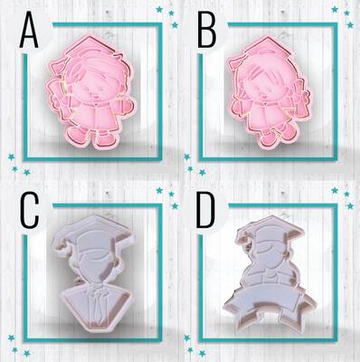 3D-Plastic cutter GRADUATION THEME-2