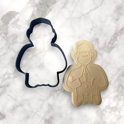 Paku Malzeme - 3D-Plastic cutter PRAYER MAN; 90*63 mm Paku Malzeme - 3D-Plastic cutter PRAYER MAN; 90*63 mm