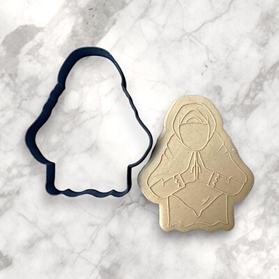 Paku Malzeme - 3D-Plastic cutter PRAYER WOMAN; 90*75 mm Paku Malzeme - 3D-Plastic cutter PRAYER WOMAN; 90*75 mm