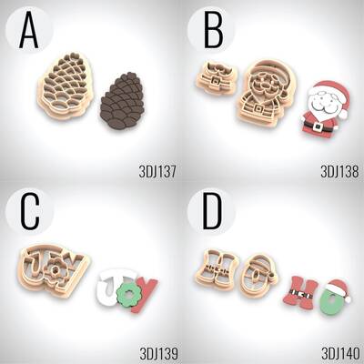 3D-Plastic mini cutter CHRISTMAS THEME-4