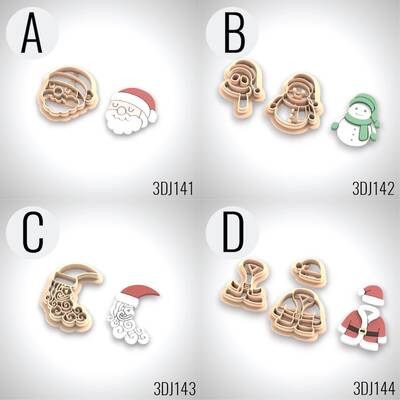 3D-Plastic mini cutter CHRISTMAS THEME-5