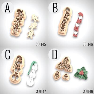 3D-Plastic mini cutter CHRISTMAS THEME-6