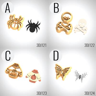 3D-Plastic mini cutter HALLOWEEN THEME-6