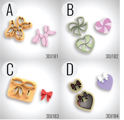 Paku Malzeme - 3D-Plastic mini cutter VALENTINES THEME-5