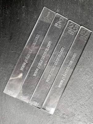 Akrilik Depth Guide Set (Hamur Kalınlık Ölçüsü); 17*2,5 cm