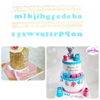 Tappit Alphabet Art Deco letters lower case