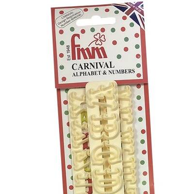 Alfabe ve Rakam cetvel CARNIVAL; 2,2 cm