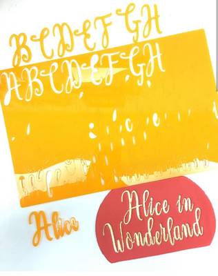 Calligraphy Stamp Alphabet ALICE