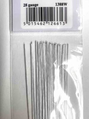 Çiçek teli 28 no Beyaz