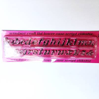 Clikstix SCRIPT Lower Case alphabet