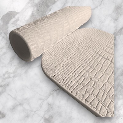 Paku Malzeme - Desenli Plastik Merdane Crocodile; 100x28 mm