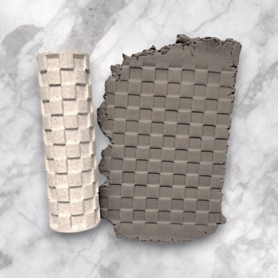 Paku Malzeme - Desenli Plastik Merdane Damier-2; 67x20 mm