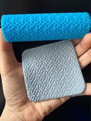 Paku Malzeme - Desenli Plastik Merdane Flower; 10*3,2 cm