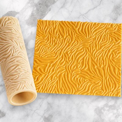 Paku Malzeme - Desenli Plastik Merdane Fur (kürk)