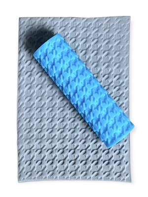 Desenli Plastik Merdane Houndstooth; 6,8*2,2 cm
