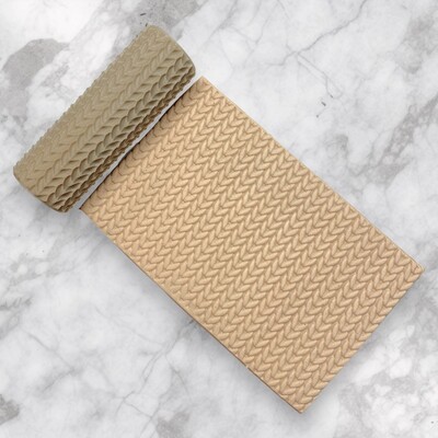 Paku Malzeme - Desenli Plastik Merdane Knits-4 (dik örgü)