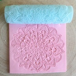 Paku Malzeme - Desenli Plastik Merdane Mandala; 10*3,0 cm