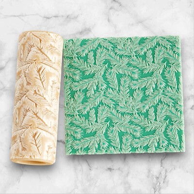 Paku Malzeme - Desenli Plastik Merdane Pine Branches; 75x26 mm