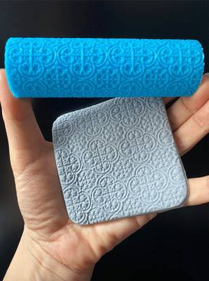 Desenli Plastik Merdane Portugese; 10*3,2 cm
