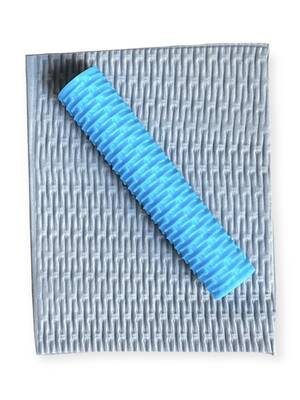Desenli Plastik Merdane Rattan-2; 8,0*1,5 cm
