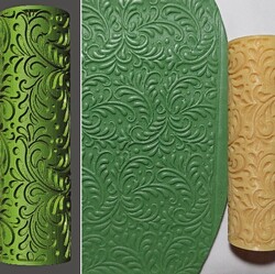 Paku Malzeme - Desenli Plastik Merdane Scrolls; 7,0*2,0 cm