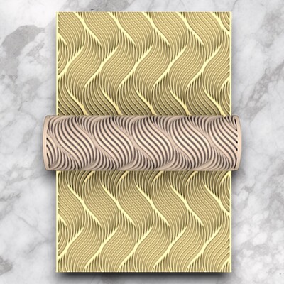 Paku Malzeme - Desenli Plastik Merdane Spiral; 80x25 mm