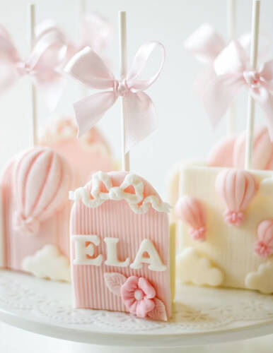 Desenli Plastik Merdane Stripes; 75x26 mm