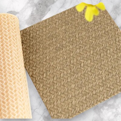 Paku Malzeme - Desenli Plastik Merdane Wicker (hasır)