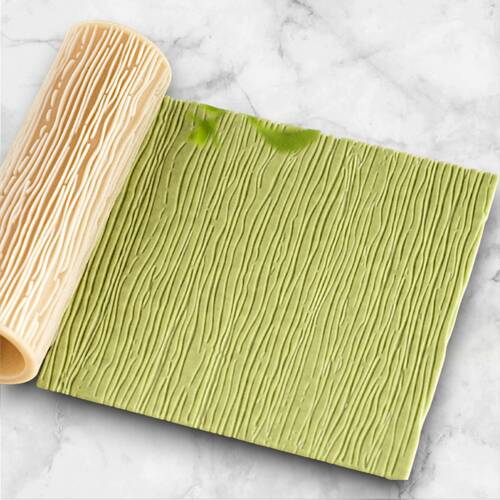 Desenli Plastik Merdane Wood Texture; 75x26 mm