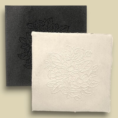 Paku Malzeme - Doku transfer matı Anemone Flowers; 15*15cm