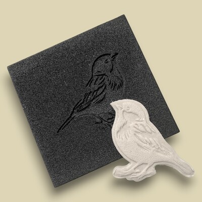 Paku Malzeme - Doku transfer matı Bird-2; 8*8 cm