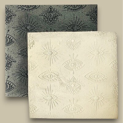 Paku Malzeme - Doku transfer matı Boho Pattern-2; 15*15 cm Paku Malzeme - Doku transfer matı Boho Pattern-2; 15*15 cm