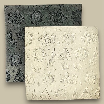 Paku Malzeme - Doku transfer matı Boho Pattern-3; 15*15 cm Paku Malzeme - Doku transfer matı Boho Pattern-3; 15*15 cm