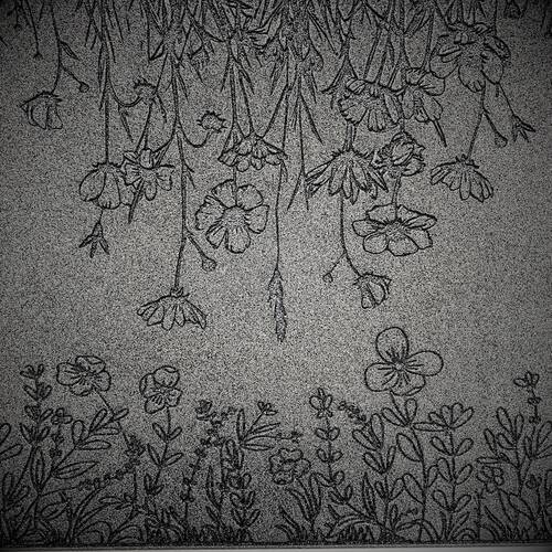 Doku transfer matı Botanical Borders-2; 38x19 cm