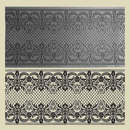 Doku transfer matı Lace Border-4; 38x19 cm - 1