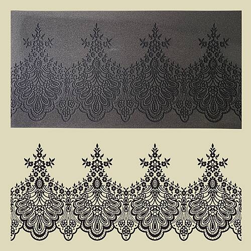 Doku transfer matı Lace Border-3; 38x19 cm - 1