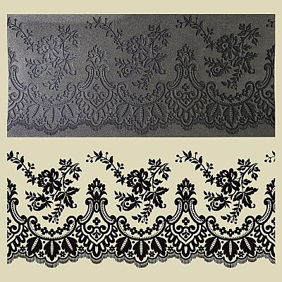 Doku transfer matı Lace Border-1; 38x19 cm