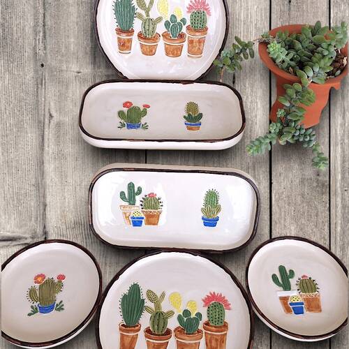 Doku transfer matı Cactus-2; 8*8 cm