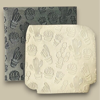 Paku Malzeme - Doku transfer matı Cactus Pattern; 15*15 cm