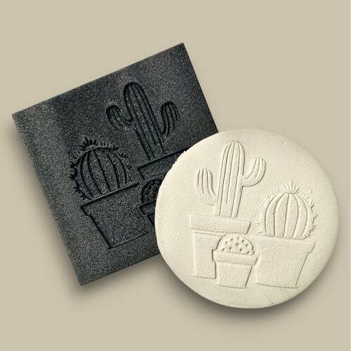 Doku transfer matı Cactus Set-3; 8*8 cm