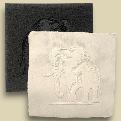 Paku Malzeme - Doku transfer matı Elephant; 15*15 cm