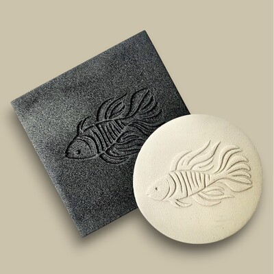 Paku Malzeme - Doku transfer matı Fish-1; 8*8 cm