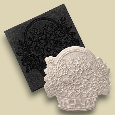 Paku Malzeme - Doku transfer matı Flower Basket-2; 8*8 cm Paku Malzeme - Doku transfer matı Flower Basket-2; 8*8 cm