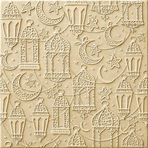 Doku transfer matı Lantern Background; 15x15 cm