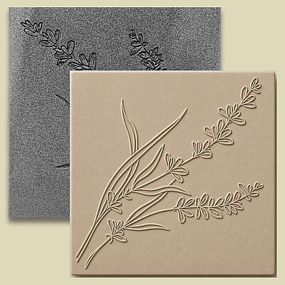 Doku transfer matı Lavender Branch; 15x15 cm