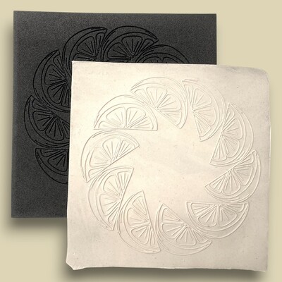 Paku Malzeme - Doku transfer matı Lemon-2; 15*15 cm