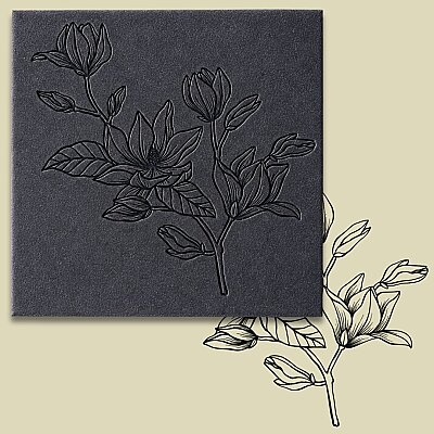 Doku transfer matı Magnolias; 30x30 cm