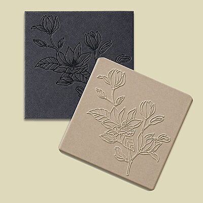 Doku transfer matı Magnolias; 8x8 cm - 1