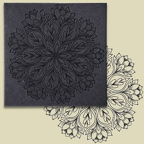Doku transfer matı Mandala Flower; 30x30 cm - 1