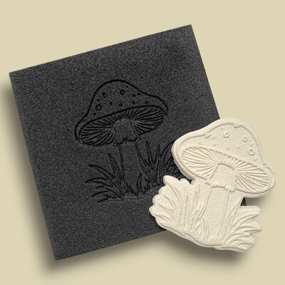 Paku Malzeme - Doku transfer matı Mushroom-2; 8*8 cm
